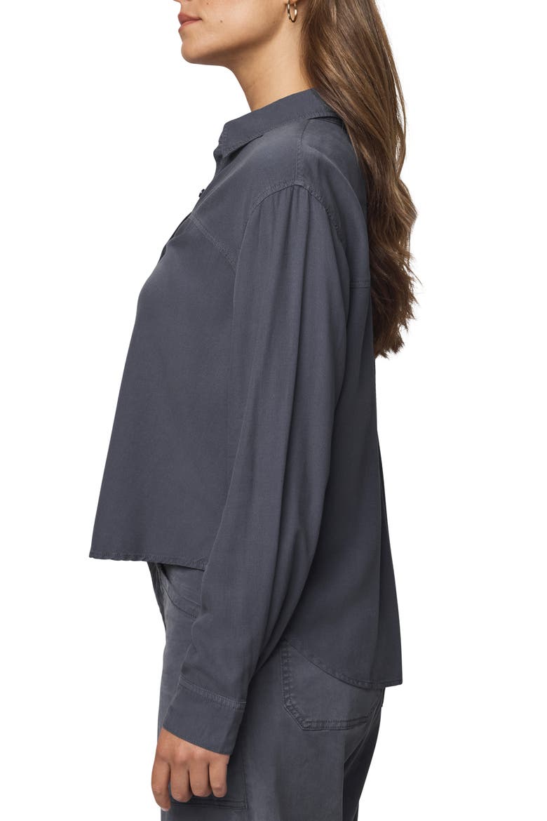 Joanne Button-Up Shirt, Alternate, color, ICE NAVY