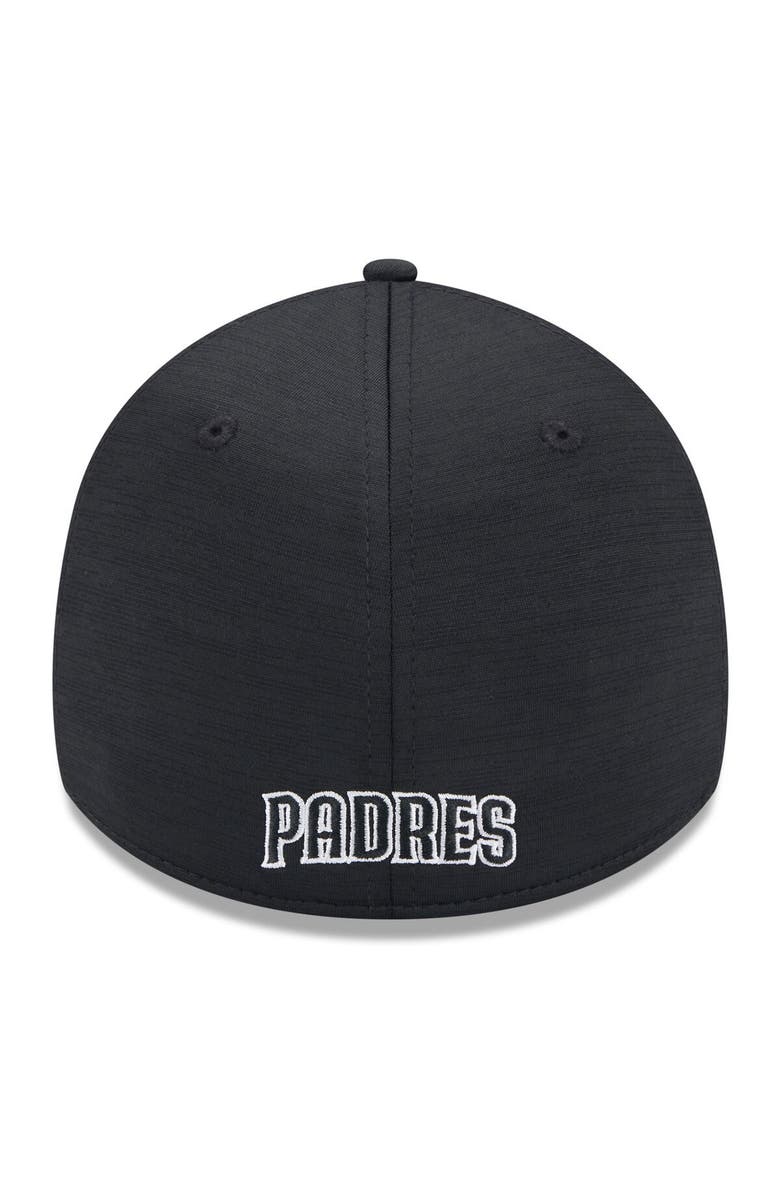 New Era Men's New Era  Black San Diego Padres 2024 Clubhouse 39THIRTY Flex Fit Hat, Alternate, color, 