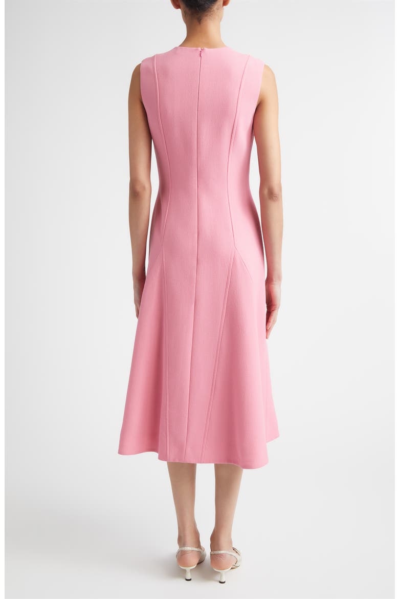 Benicia Wool Crepe Midi Dress, Alternate, color, PINK SORBET