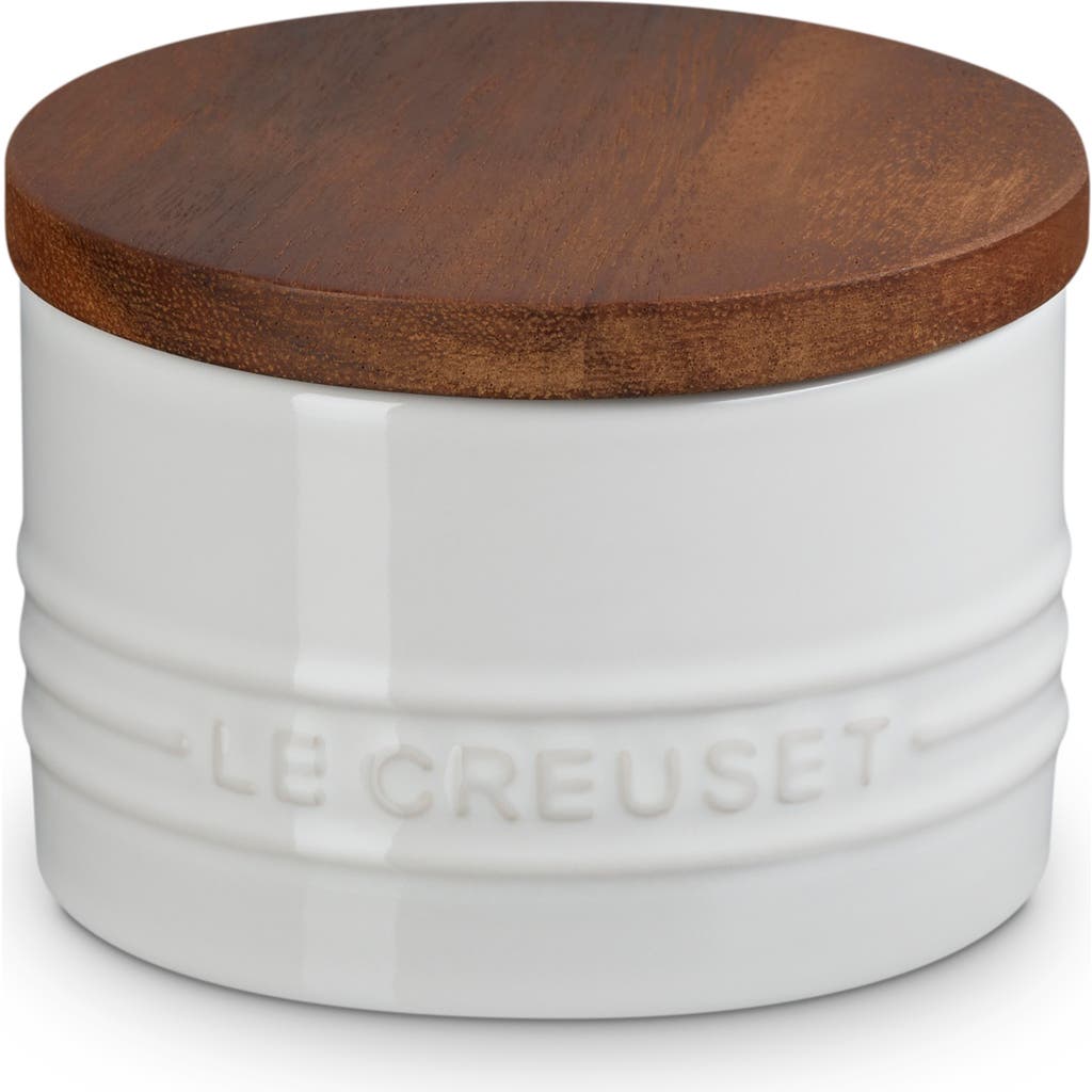 Le Creuset Signature Stoneware 7-ounce Storage Canister In White