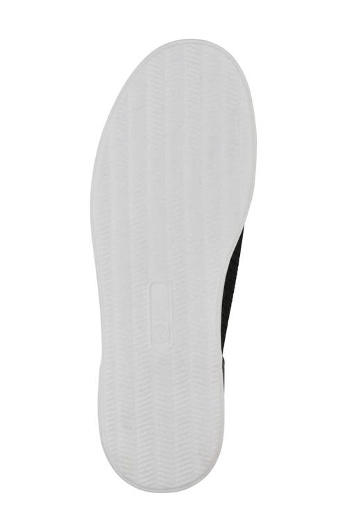 White Mountain Footwear Upscale Knit Sneaker In Black Fabric