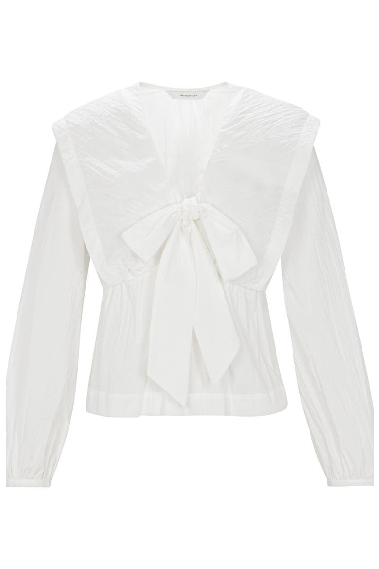 Marietta Cape Blouse, Alternate, color, Milk
