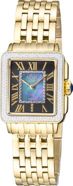 GV2 Padova Diamond Swiss Quartz Rectangle Bracelet Watch, 30mm - 0.014ct.