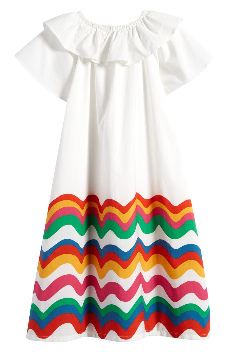 Tucker + Tate Kids' Print Ruffle Cotton Dress, Alternate, color, 