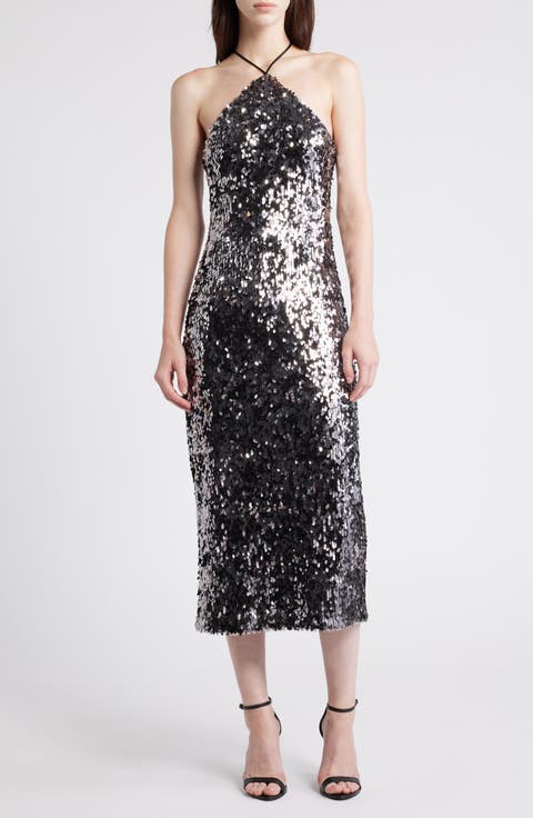 Oriana Sequin Cocktail Dress