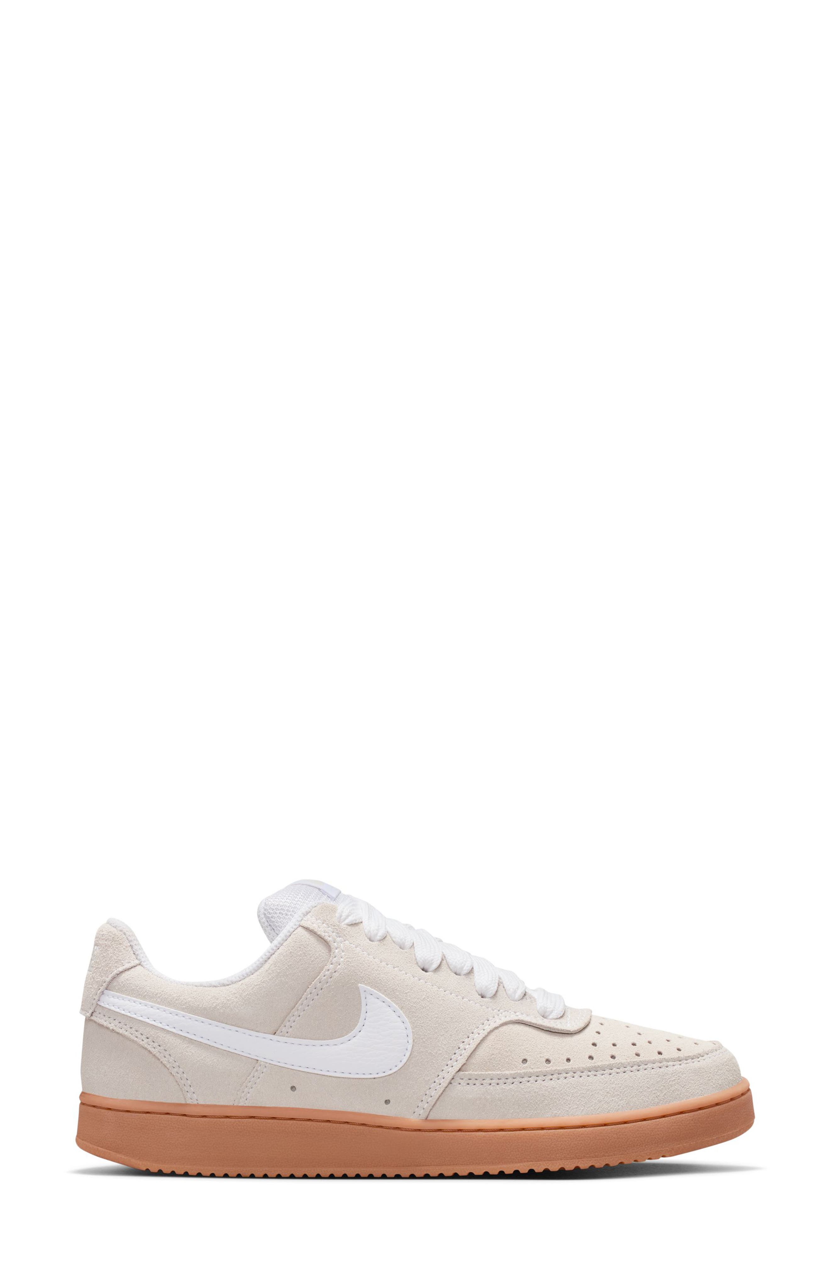 Nike Court Vision Low Sneaker, Alternate, color, White/ Black/ Brown