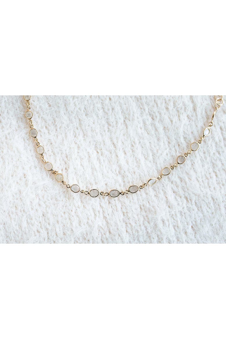Lunar Glow Solid Gold 14k Bracelet, Alternate, color, Diamond
