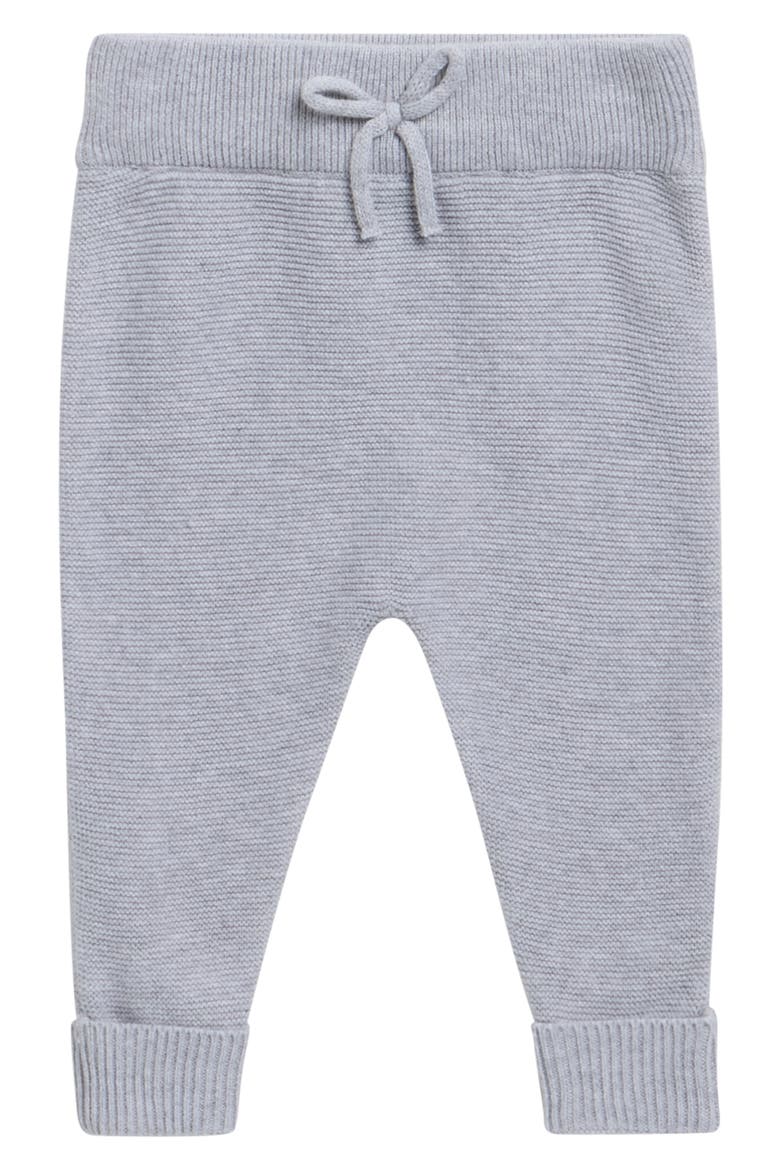 Kids' Heathered Organic Cotton Knit Pants, Main, color, BLUE
