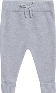 QUINCY MAE Kids' Heathered Organic Cotton Knit Pants