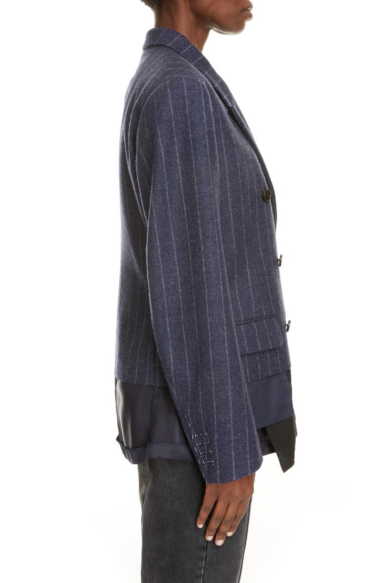 Maison Margiela Stripe Lambswool Jacket, Alternate, color,