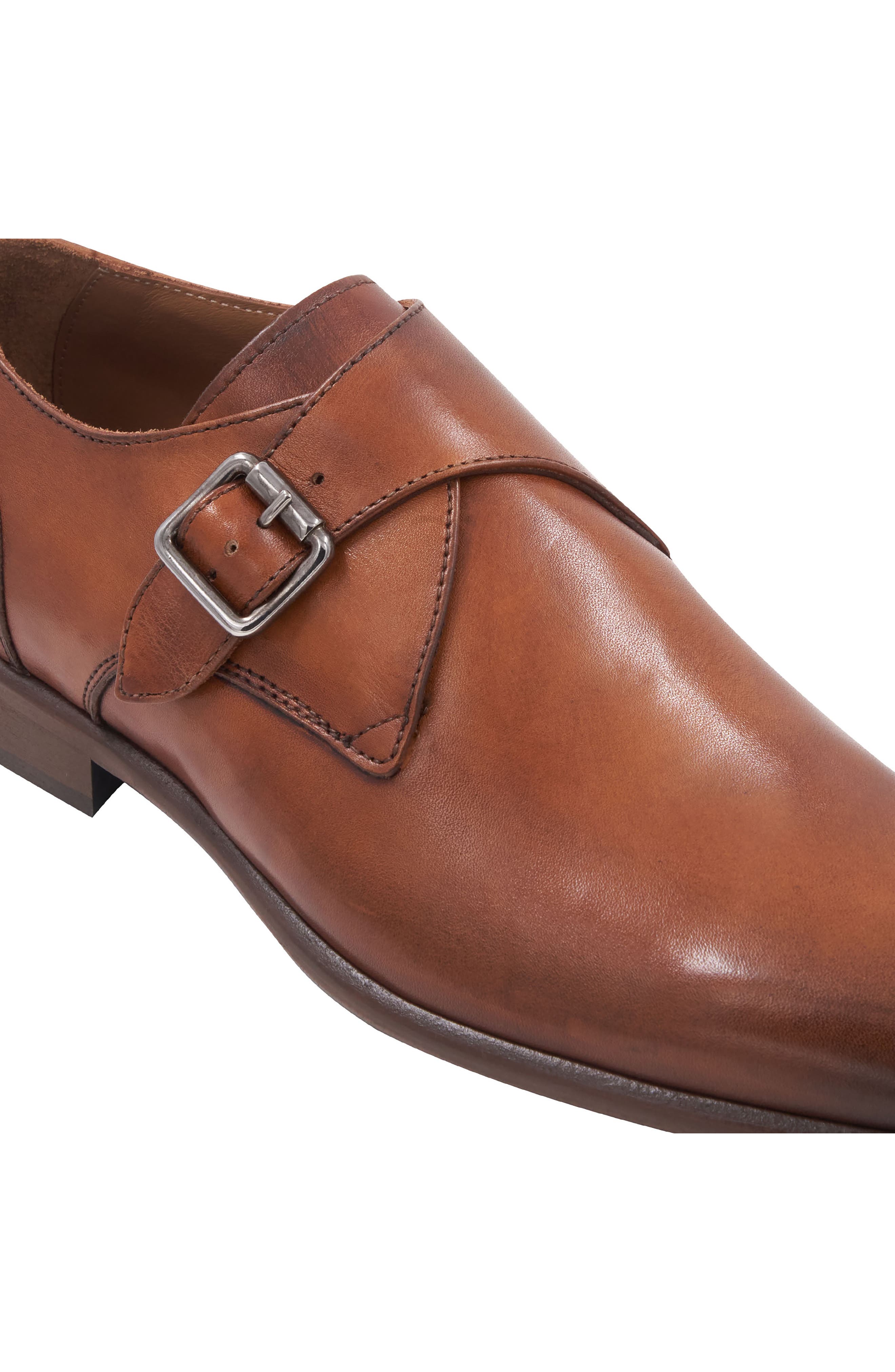 Bruno Magli Solero Monk Strap Loafer, Alternate, color, Cognac