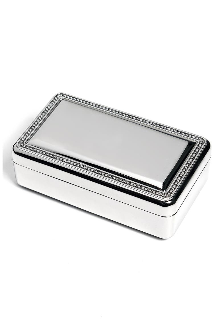 Cathys Concepts Monogram Jewelry Box, Main, color, BLANK