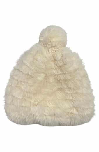 MARCUS ADLER Faux Fur Pom Beanie