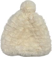 MARCUS ADLER Faux Fur Pom Beanie