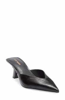 Mod Pointed Toe Mule Pump