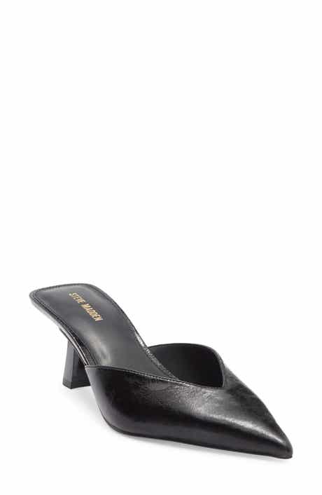 Mod Pointed Toe Mule Pump