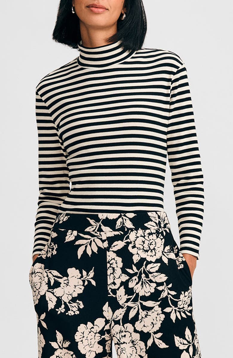 Isaac Mizrahi New York Rib Turtleneck, Main, color,