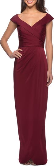 cute short dresses with long sleeves Mauve Off Shoulder Short Dress with Long Sleeves