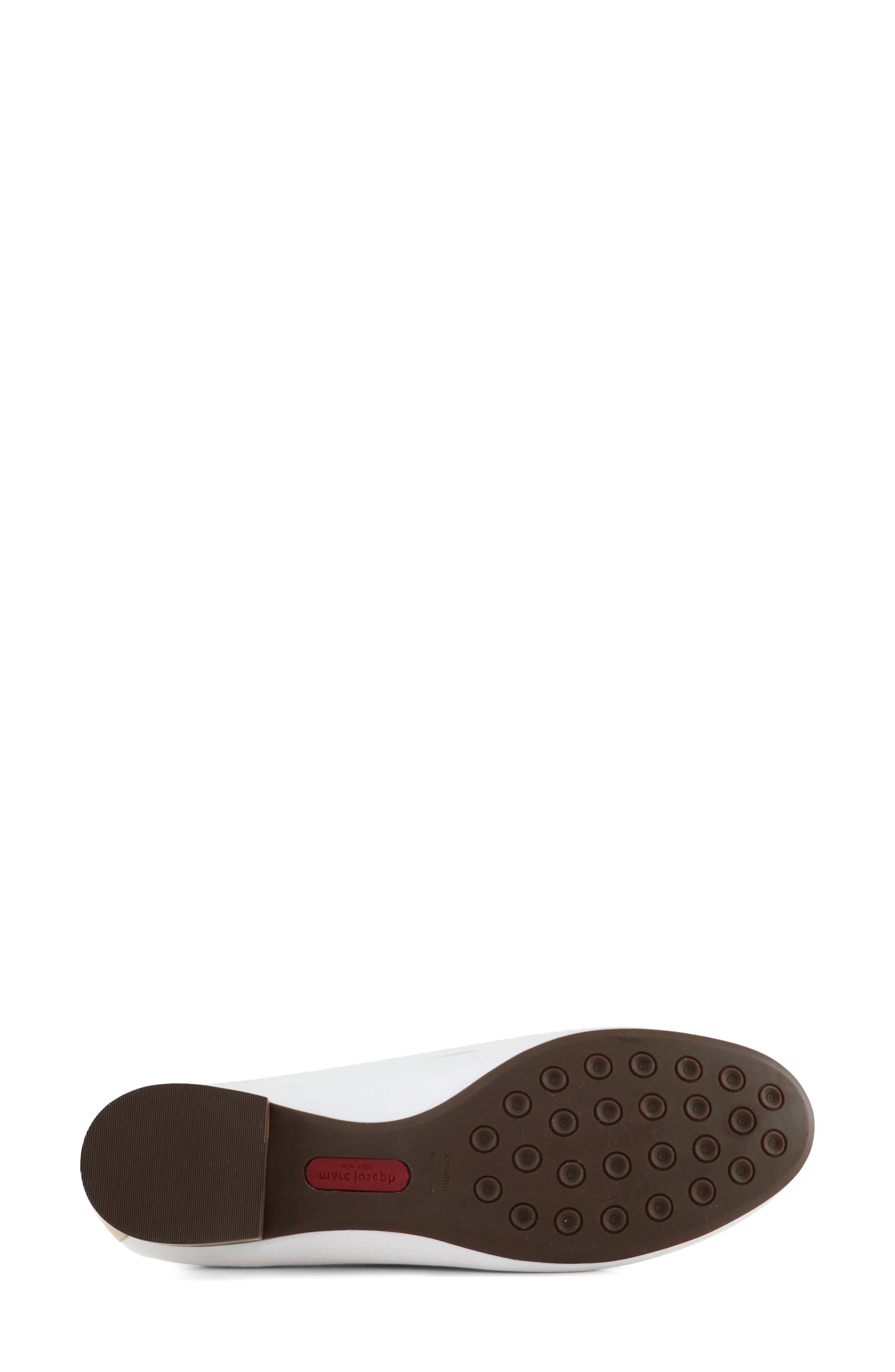 Grand Street Leather Buckle Loafer, Alternate, color, WHITE CHAMPAGNE GRAINY