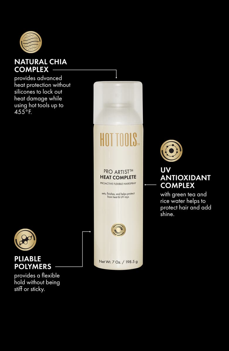 HOT TOOLS Heat Protectant Flexible Hairspray, Alternate, color,