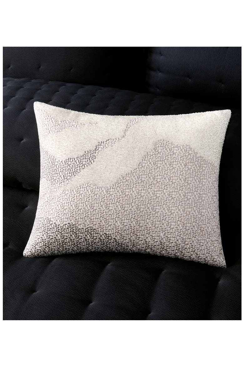 Beaded Cloud Accent Pillow, Alternate, color, PLATINUM