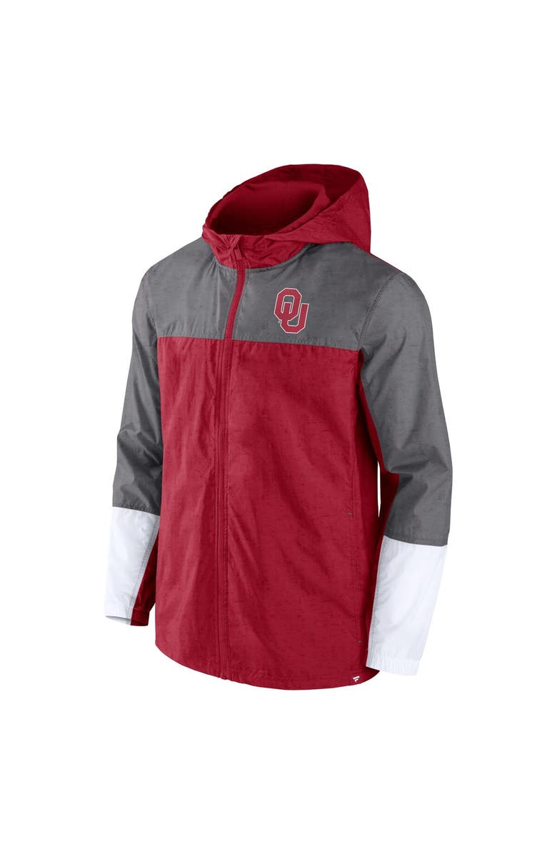 FANATICS Men's Fanatics Branded Crimson/Gray Oklahoma Sooners Game Day Ready Full-Zip Jacket, Alternate, color, Crimson