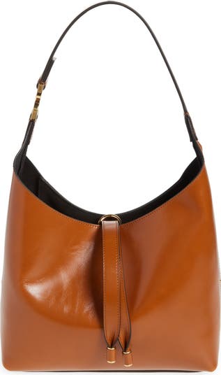 Small Marcie Leather Hobo Bag