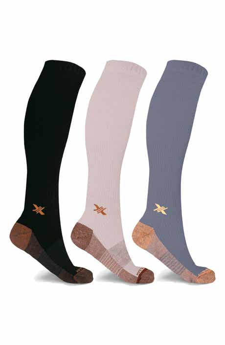 EXTREME FIT 3-Pack Copper Infused Knee Length Compression Socks