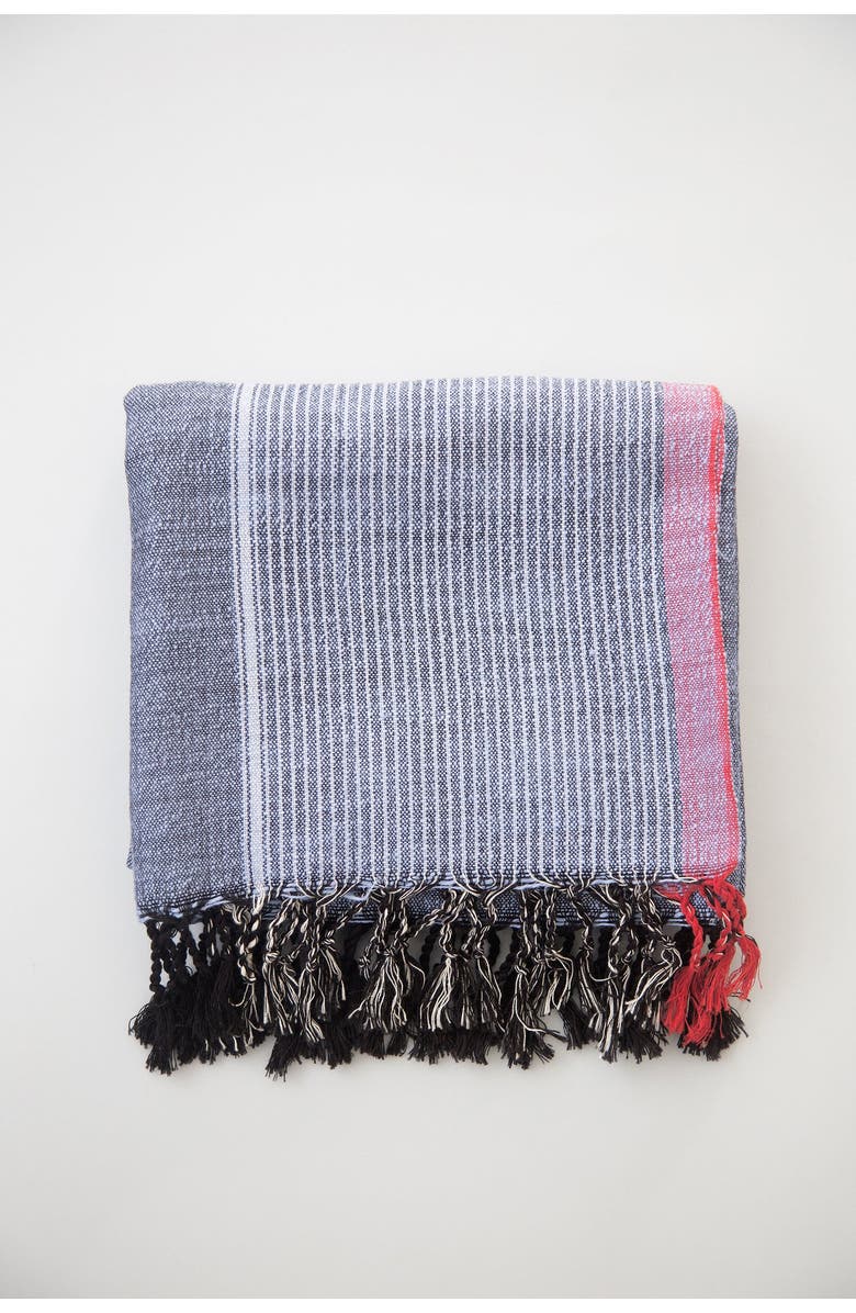 Home and Loft Tribeca Towel, Main, color, Indigo