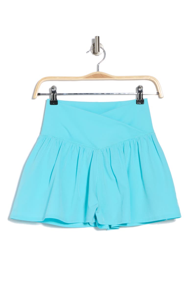 Flowy Woven Shorts, Alternate, color, LAGOON