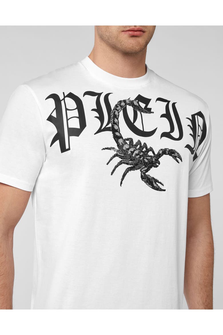 T-Shirt Round Neck Scorpion Men, Alternate, color, white