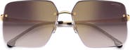 Carrera Eyewear 61mm Rimless Rectangular Sunglasses