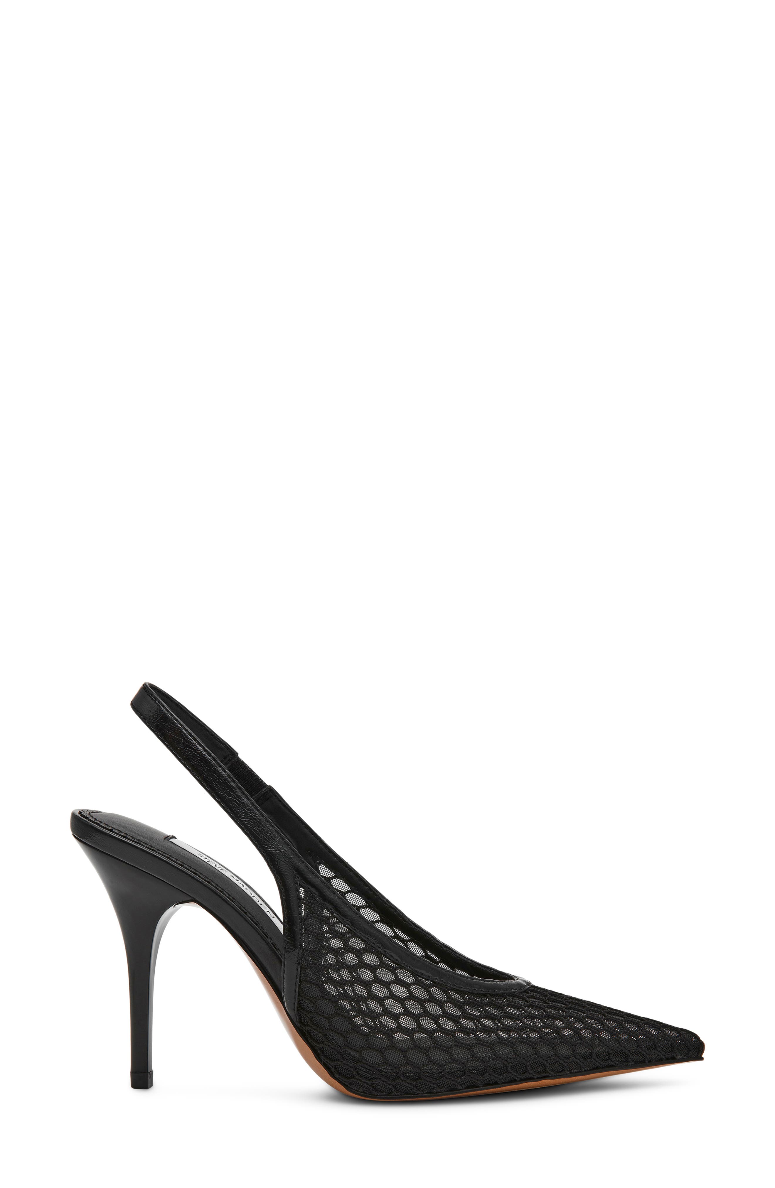 Steve Madden Andromeda Slingback Sandal, Alternate, color, Black Mesh