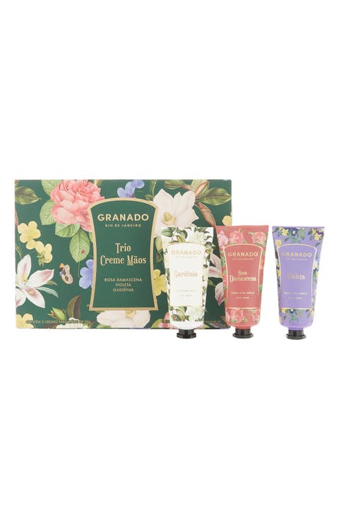 Floral Hand Cream Trio 3-Piece Gift Set