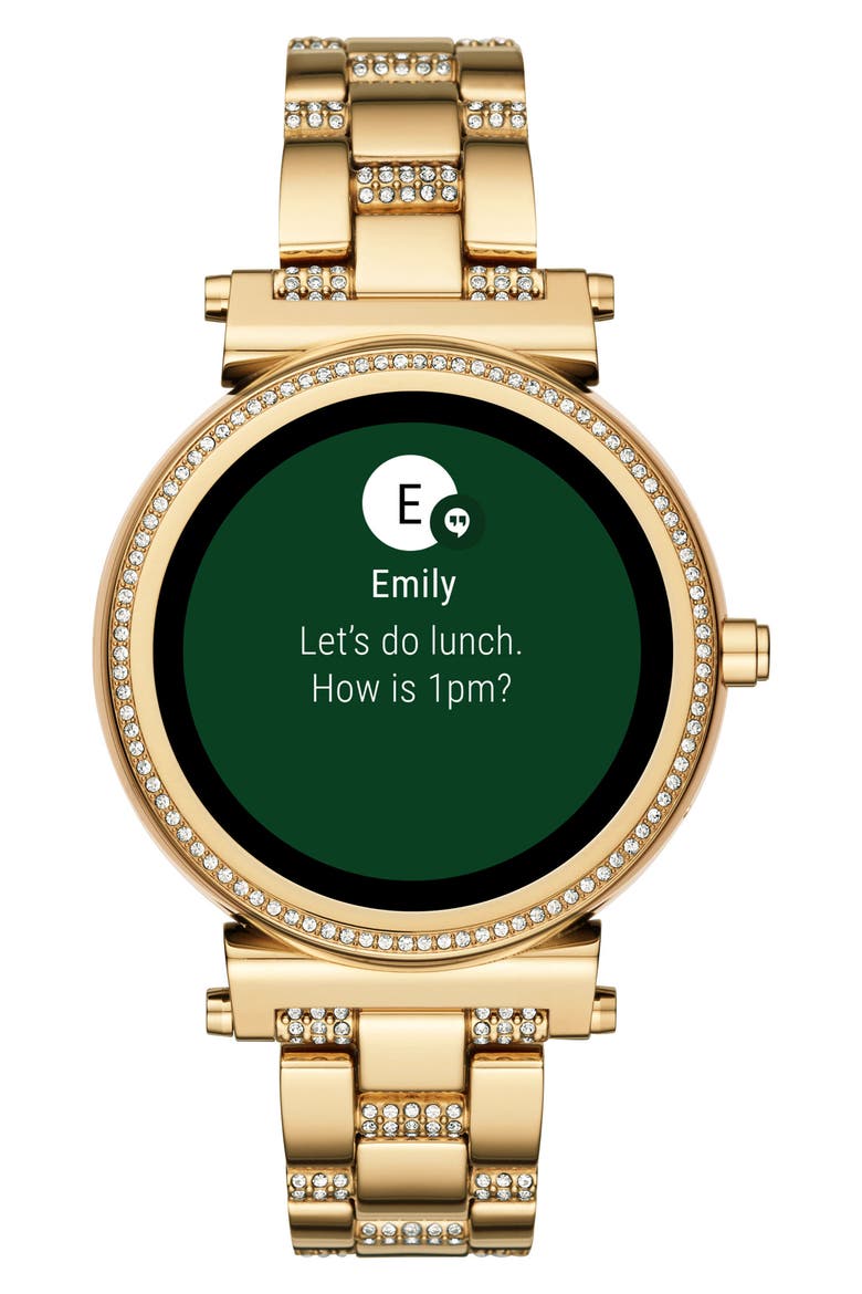 Sofie Smart Bracelet Watch, 42mm, Alternate, color, GOLD