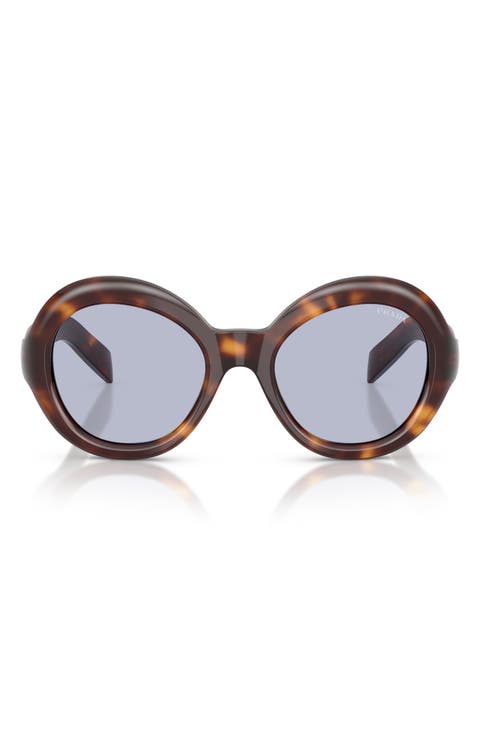 53mm Gradient Round Sunglasses