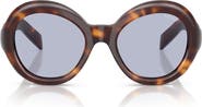 Prada 53mm Gradient Round Sunglasses