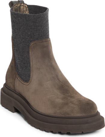 シューズ・サンダルその他 BRUNELLO CUCINELLI SUEDE CHELSEA BOOTS WITH MONILI Brunello Cucinelli Monili Trim Chelsea Boot (Women) | Nordstrom