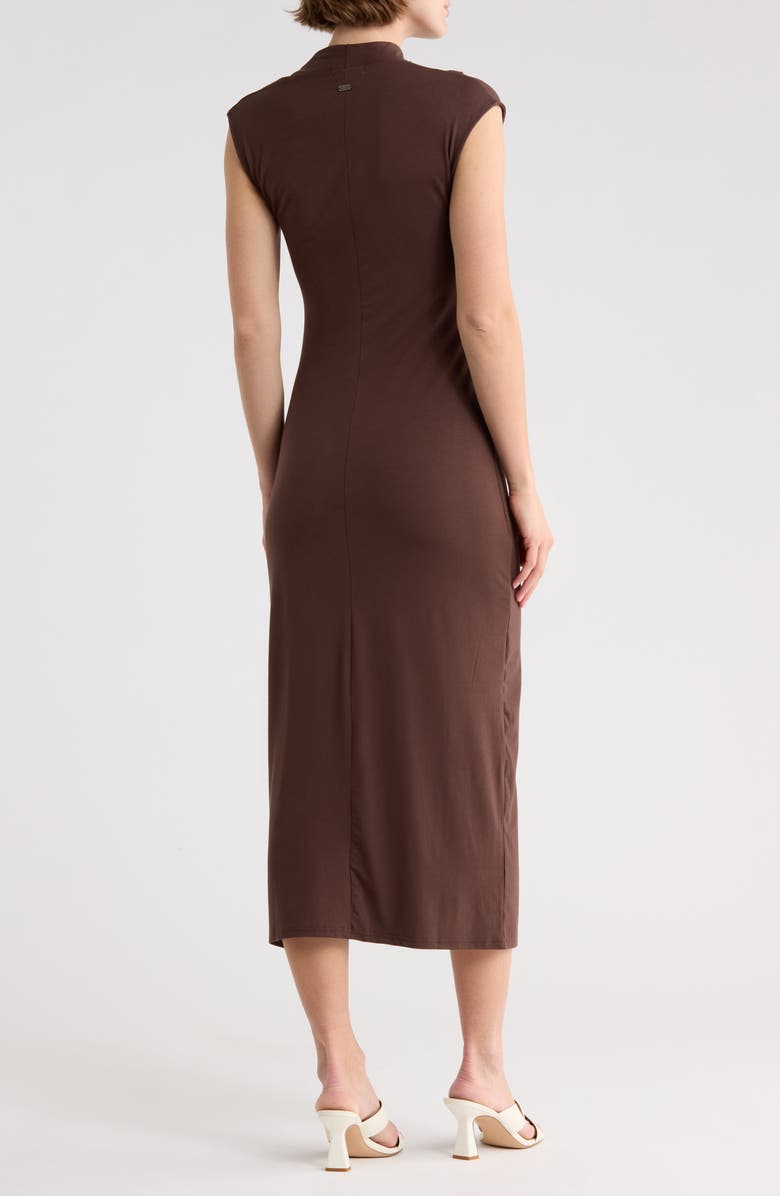 Scotch & Soda Asymmetric Neck Sleeveless Dress, Alternate, color, Hot Fudge