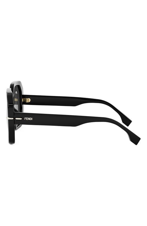 Fendi Selleria Square Sunglasses In Black