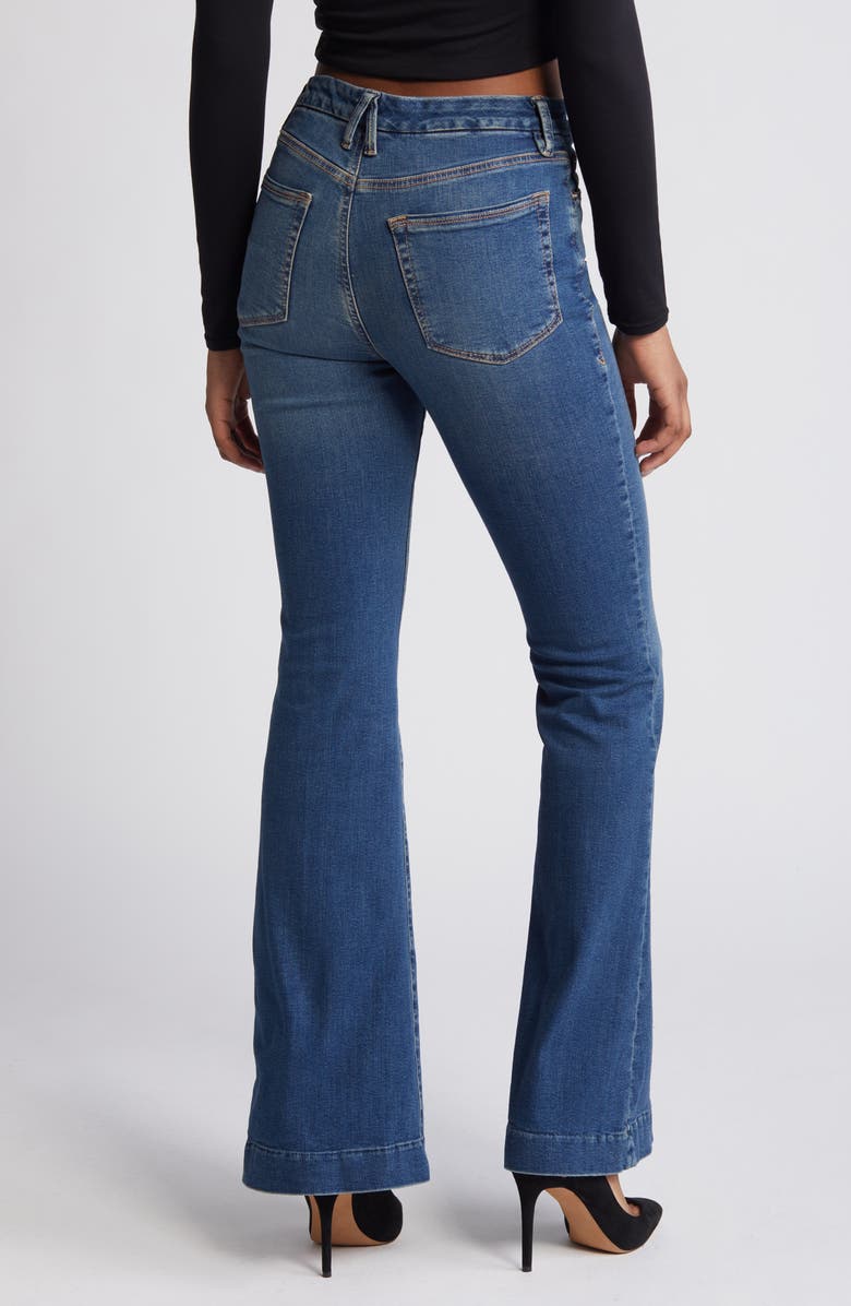 Good American Good Legs Flare Jeans, Alternate, color, Blue004