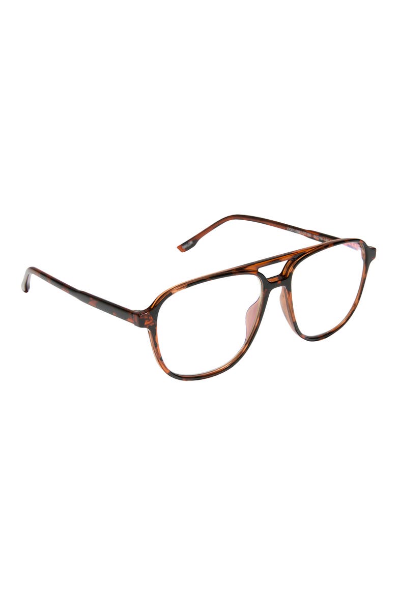 Taylor 55mm Aviator Reading Glasses, Alternate, color, DARK TORTOISE