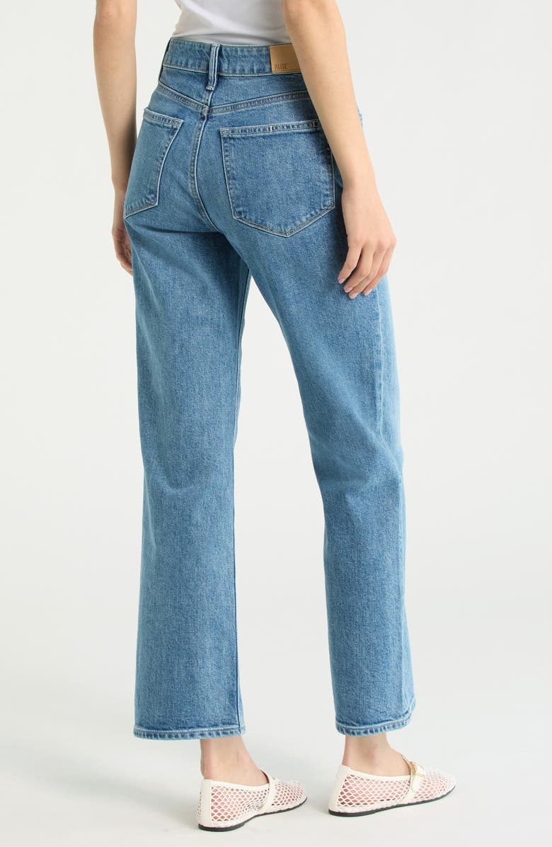 PAIGE Stevie High Waist Ankle Straight Leg Jeans, Alternate, color, Rivage