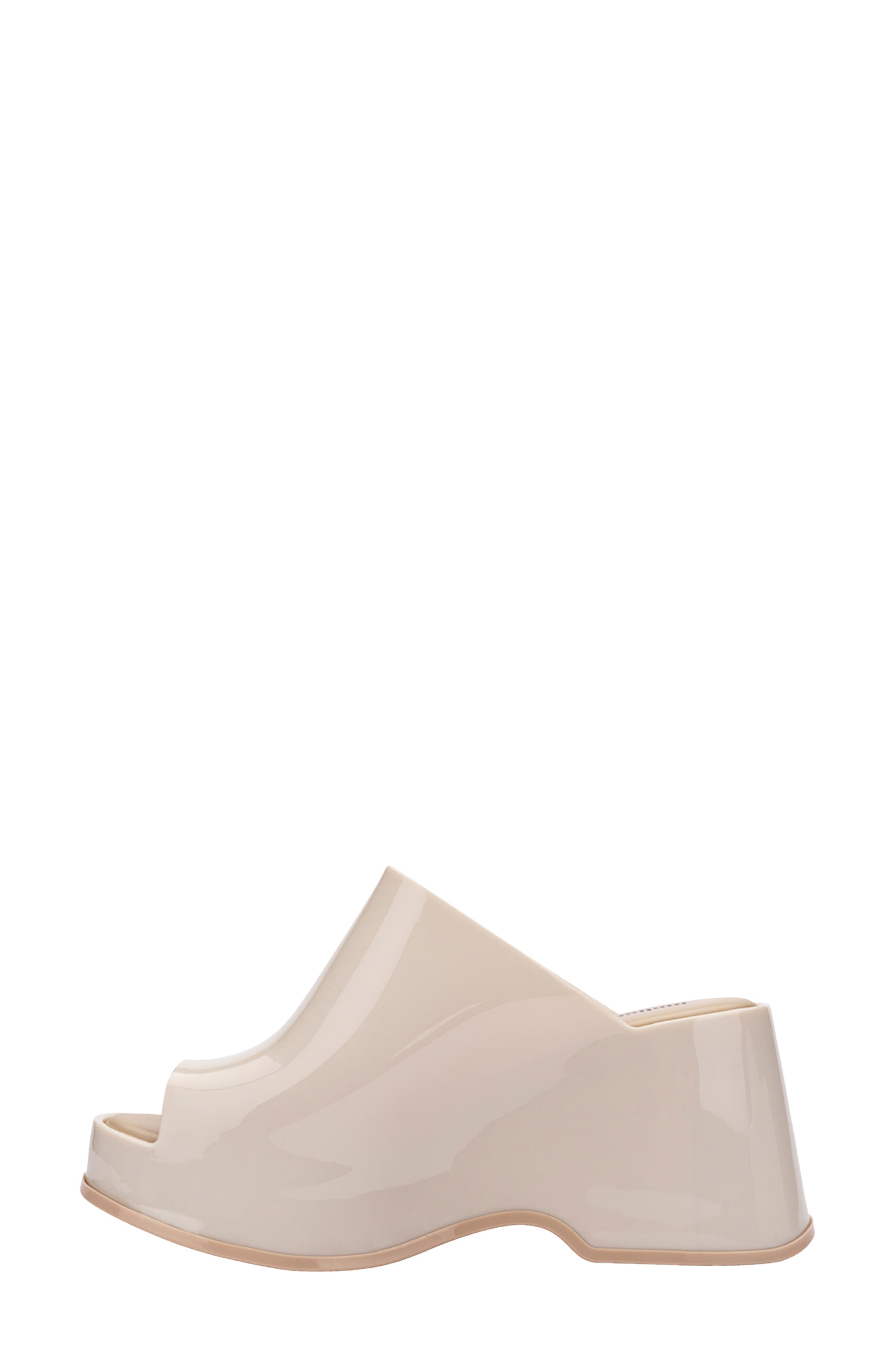 Melissa Patty Platform Slide Sandal, Alternate, color, Beige