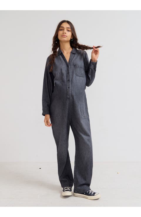 The Everyday Nursing Denim Jumpsuit