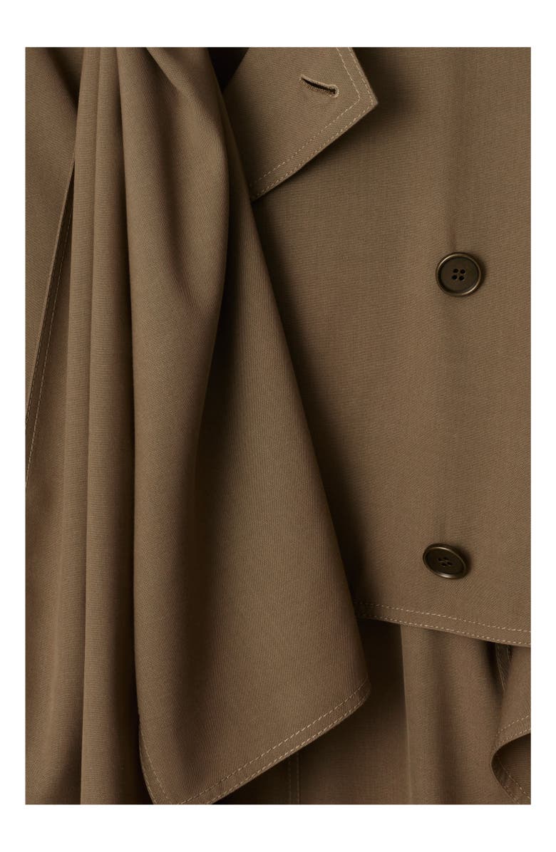 Burberry Long Silk Scarf Trench Coat, Alternate, color, 
