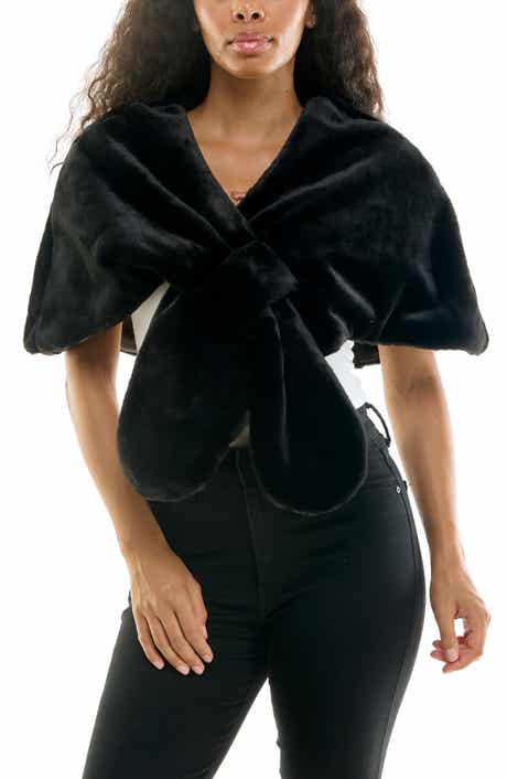 Faux Fur Pull-Through Stole