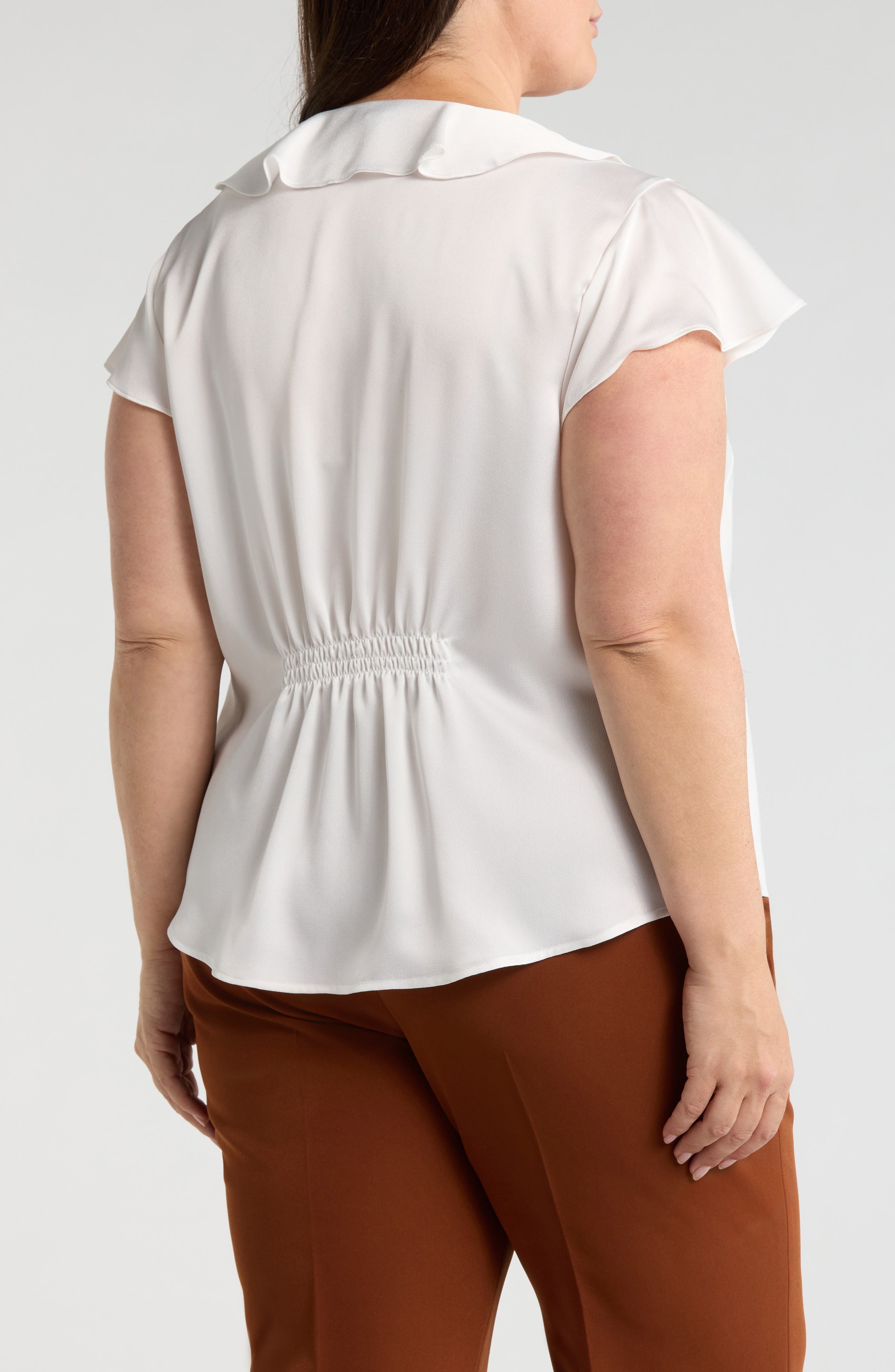 Ruffle Satin Top - image 2
