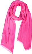 SAACHI Cashmere Silk Eyelash Fringe Scarf