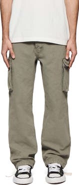 PURPLE BRAND Wide Leg Cotton Canvas Cargo Pants